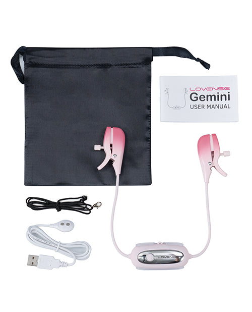 Lovense Gemini Vibrating Nipple Clamps W Dr. Tush post play Cream