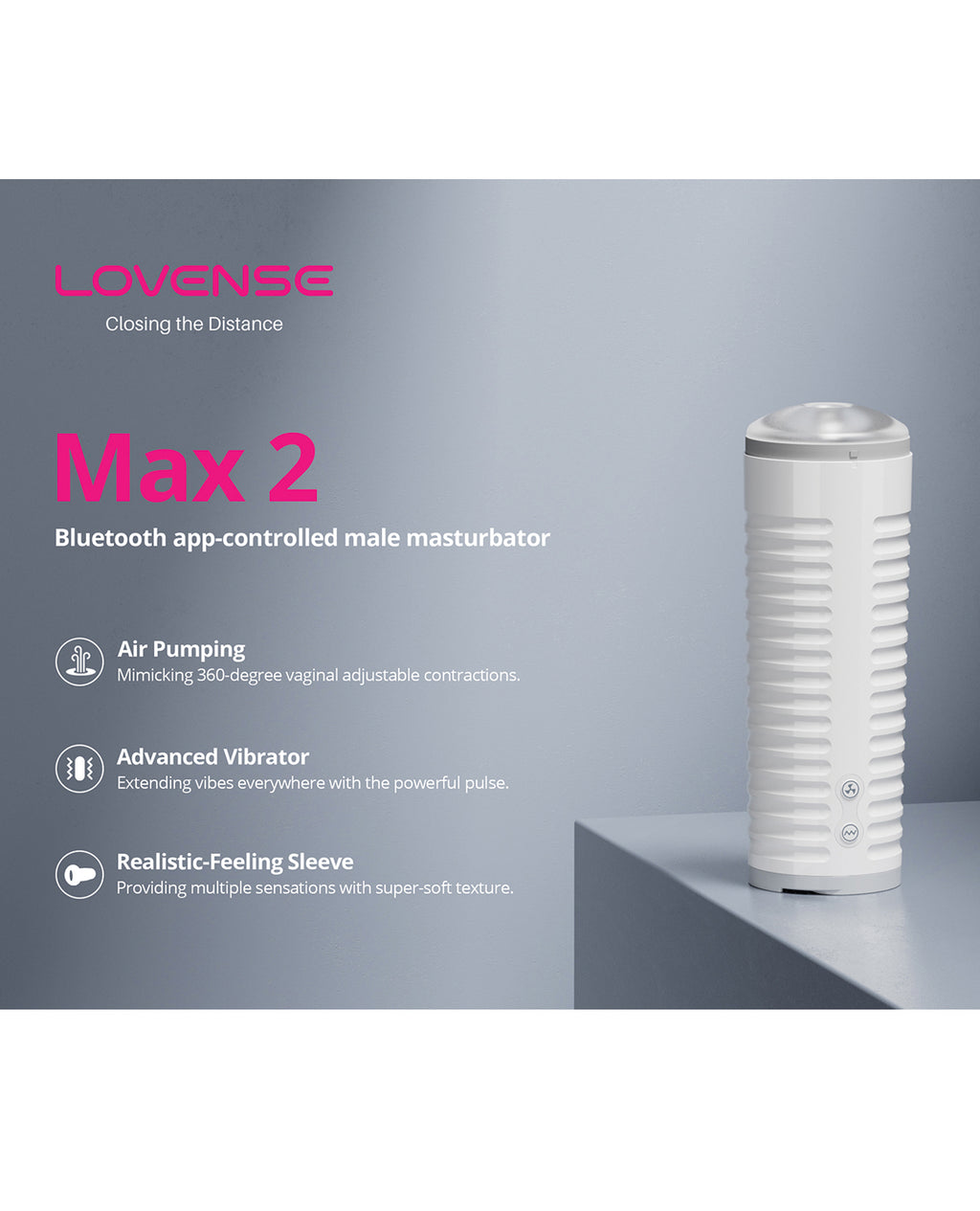 Lovense Max 2 Rechargeable Male Masturbator
