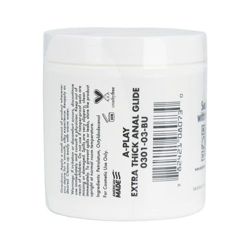 A Play Extra Thick Anal Glide w/Cushioning Oil based Formula - 4.5 oz